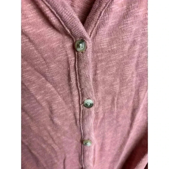 American Eagle Onesie Romper with Pockets Short Sleeve Dusty Pink Mauve Size M - Picture 5 of 7